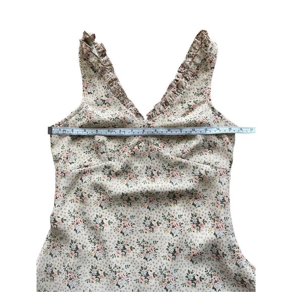 90s y2k express floral baby doll ruffled dress - Picture 3 of 8